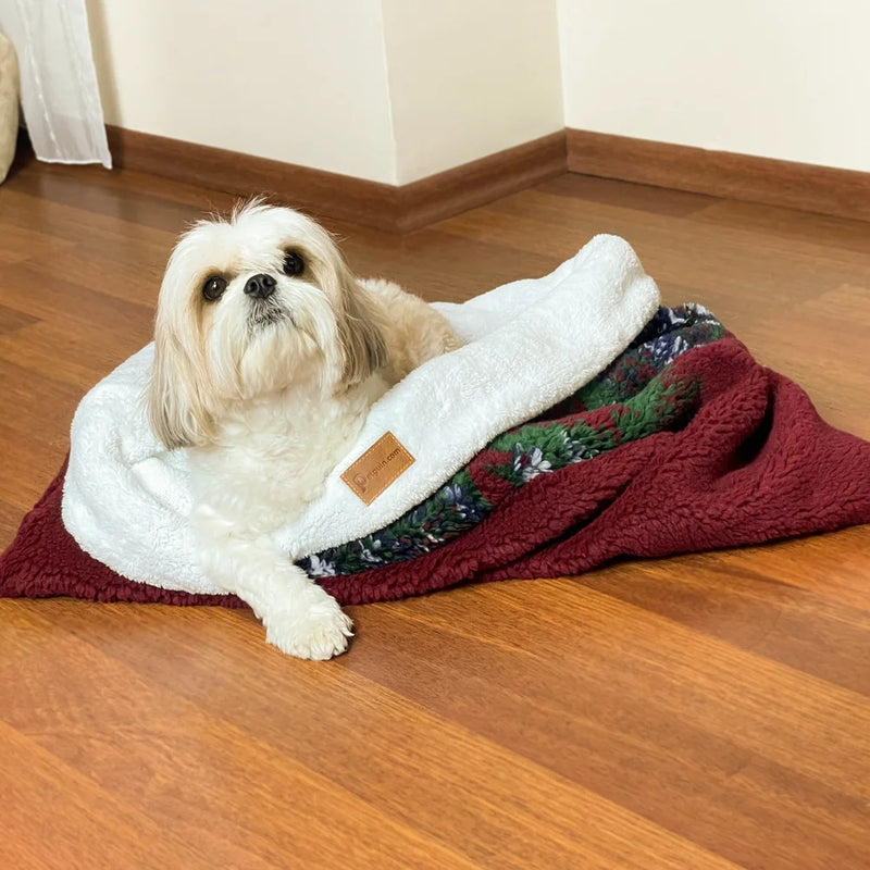 Unser Hundebett Flauschig ist strapazierfähig und hält Ihren Welpen den ganzen Winter über warm und kuschelig.