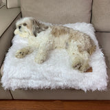Das Sofia Kunstpelz-Hundebett-Couchschutz ist ein waschbares Hundebett, das aussieht und sich anfühlt wie echtes Fell. 