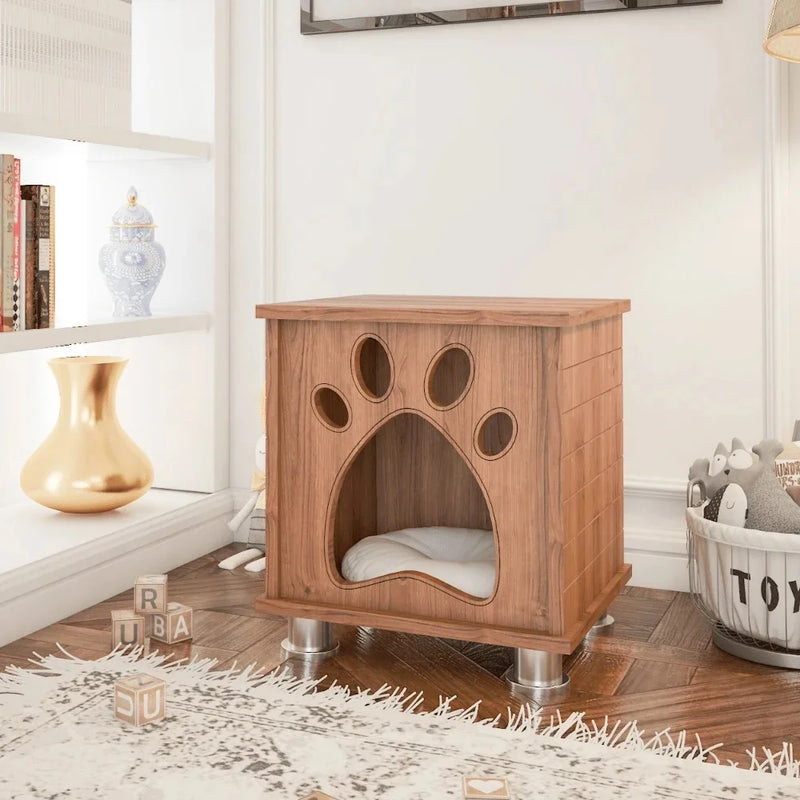 Das Felix Katzenhaus ist eine kleine Indoor-Hundehütte, die sich perfekt für Welpen und ältere Hunde eignet.