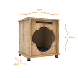 Foxie Modernes Hundehütte besteht aus umweltfreundlichen und langlebigen Materialien, die jahrelang halten.