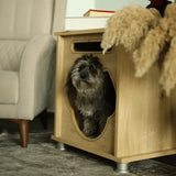 Foxie Modernes Hundehütte ist die perfekte Indoor-Hundehütte für Menschen mit begrenztem Platz.