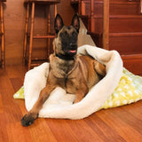 Das Hundebett Waschbar ist aus hochwertigen Materialien gefertigt und bietet Ihrem Hund einen bequemen Schlafplatz.